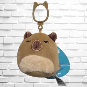 Squishmallows Bag Clip Lijjian Keychain Capybara Plush Toy